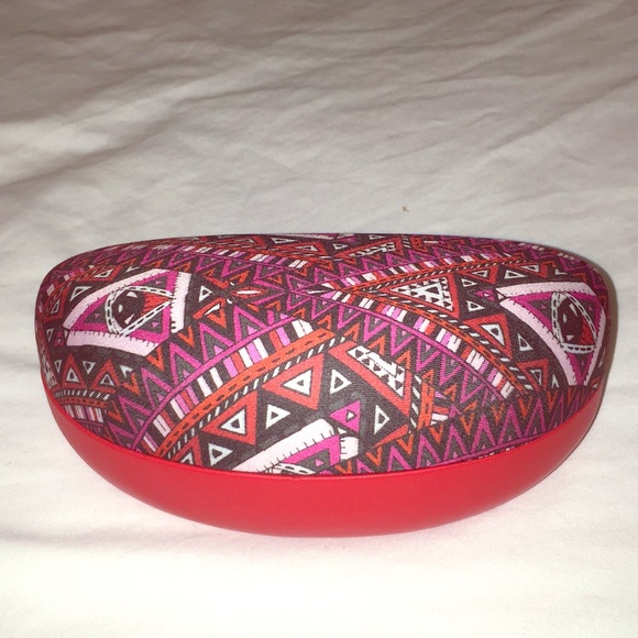 NEW Heavyweight Eyeglass Case Red print design - Picture 1 of 6